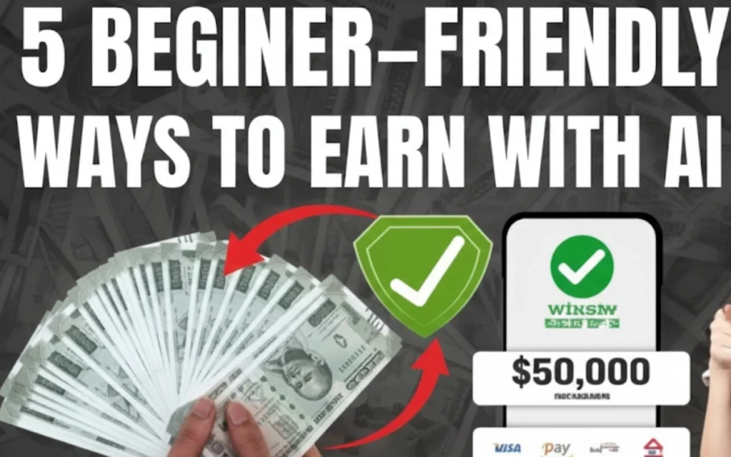 5 Beginner-Friendly Ways to Earn with AI
